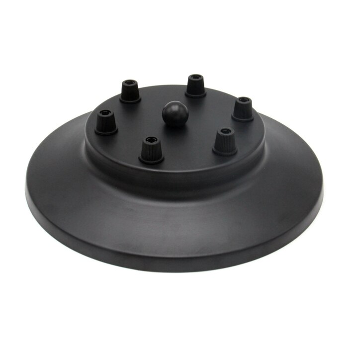 Multi Metal Ceiling Rose Black Ceiling Canopy For Pendant Light Fixtures: 6 Cords