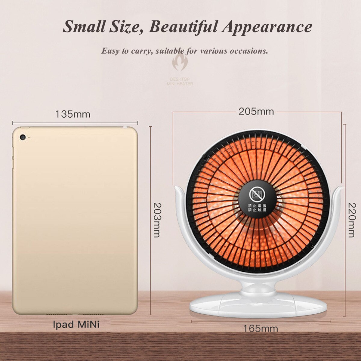 220V 200W Mini Portable Electric Heater Desktop Heating Warm Air Fan Home Office Air Heater Bathroom Radiator Warmer Fan Heater