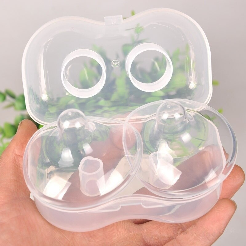 2Pcs Siliconen Tepel Protectors Moedermelk Voeden Moeders Tepel Schilden Bescherming Cover Borstvoeding Melk Extractor Tepel