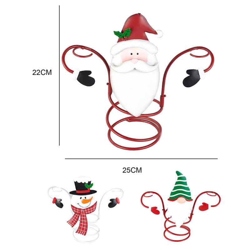 Portabottiglie di vino di natale portabicchieri di babbo natale casa desktop calice espositore ornamenti per decorazioni natalizie