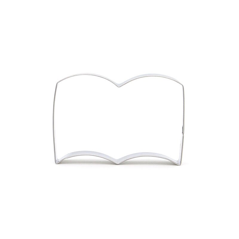 Stainless Steel Book Shaped Cookie Cutter Biscuit Mould Fondant Cake Decoration Accessories Baking Pastry Tools Slicer S7225