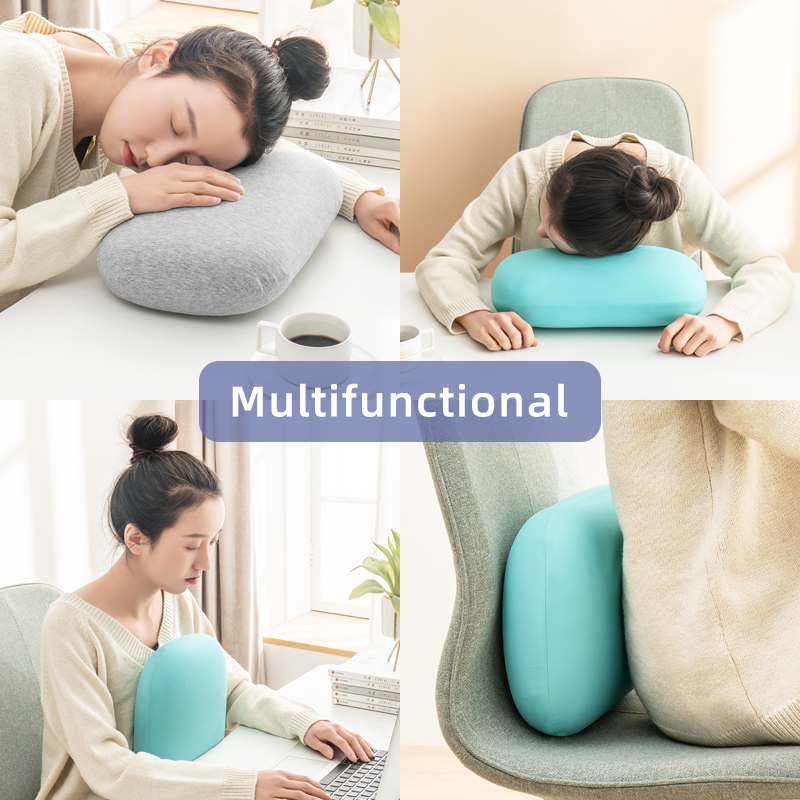 Almohada multifunción de espuma viscoelástica para el cuello, almohada de viaje suave de rebote lento para dormir, masaje de salud Cervical, almohadas para siesta