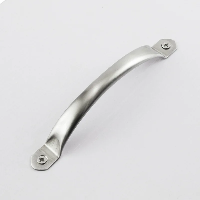 2 st dörrhandtag i rostfritt stål skåpsknopp silver låda drar köksskåpsknoppar 63mm 79mm 104mm 125mm gammal stil
