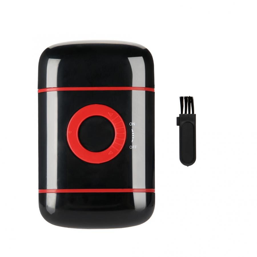 Eletrico elektrisk rakapparat ultratunn folie-upp skäggtrimmer aa batteridriven rakhyvel för män: Röd