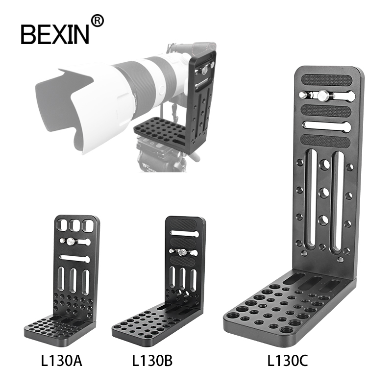 Support de caméra vidéo dslr, plaque l, stabilisateur, déconnexion rapide, support de prise de vue verticale pour caméra vidéo professionnelle