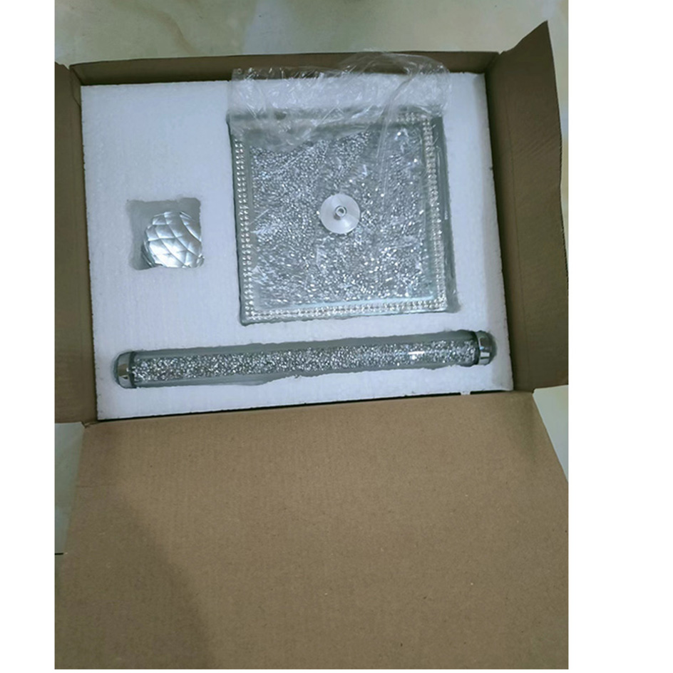 Crystal Gold Chrome Bathroom Toilet Paper Holder Wall Mount Tissue Roll Hanger Copper Bathroom Accessories Kitchen Holder: Silver