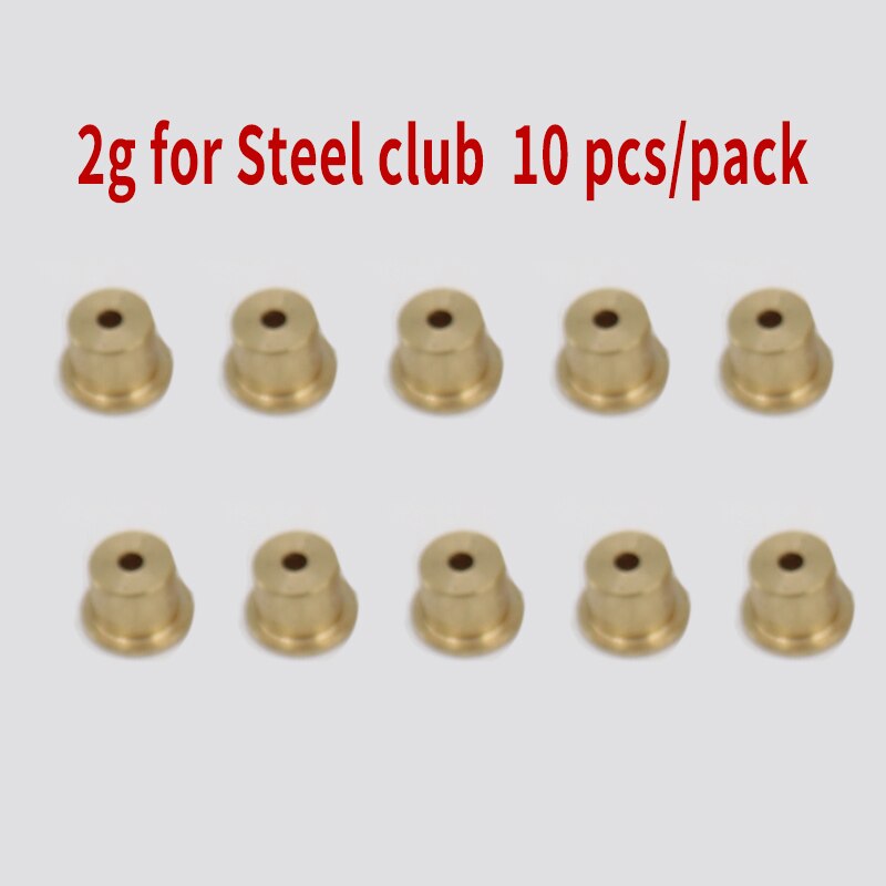 10pcs set Golf club weight head accessories Shaft Plug Assembling kits Copper Nail Brass Swing carbon/steel size .370 .335 .350: 2g for Steel club