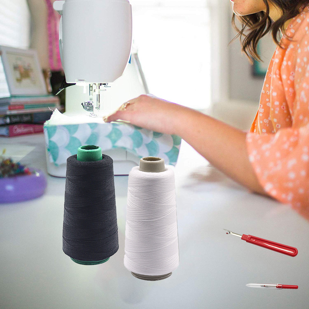 2500Yards Polyester Sewing Thread Spools 40/2 Threads for Sewing Machine and Hand Repair Works Sewing Accessories