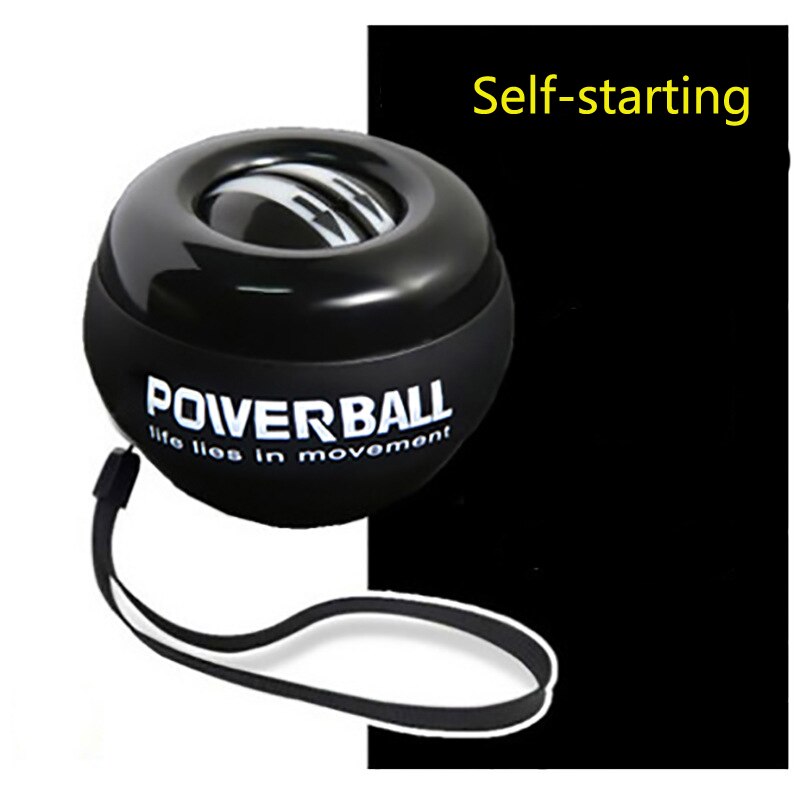 Gyroscope Powerball LED Gyro Power Wrists Ball Arm Exercise Force Strength Training Energyball Home Gym Sports Fitness Equipment: Sky Blue