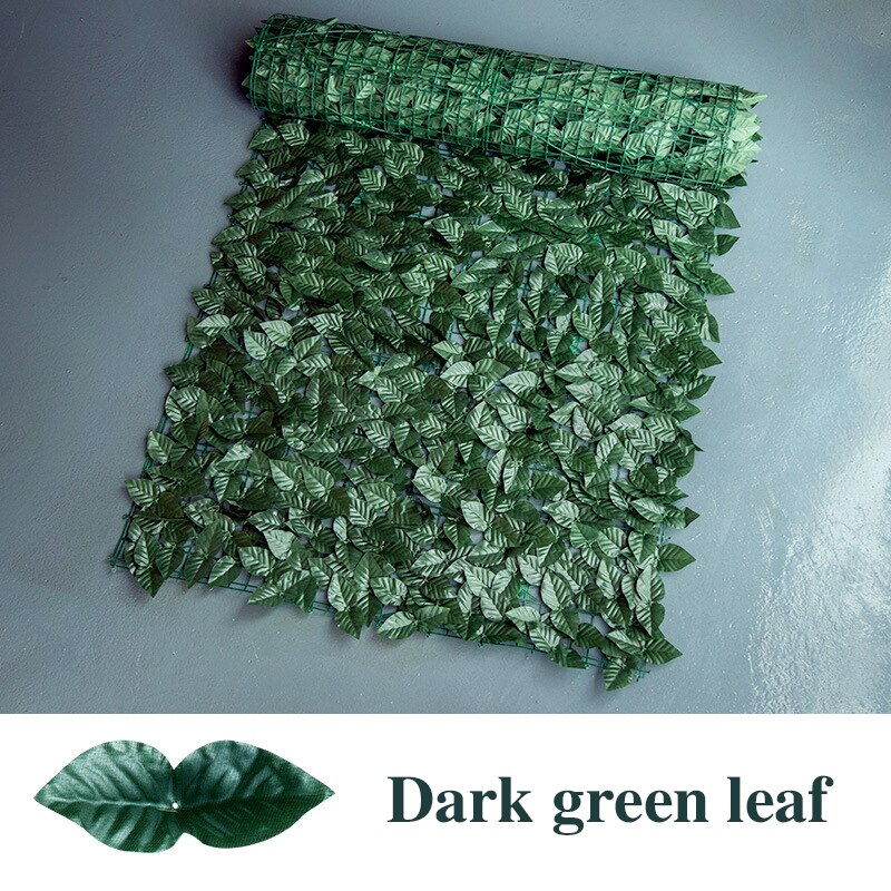 Clôture à feuilles artificielles 1m x 3m, panneau de Protection UV pour aménagement paysager de la maison, jardin, arrière-cour, balcon, nouveauté 2022: B