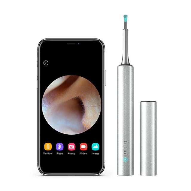 Xiaomi bebird  c3 ørestik smart visuel 200w højpræcisions endoskop  ip67 vandtæt genopladeligt børne øreplukker værktøjssæt: Hvid