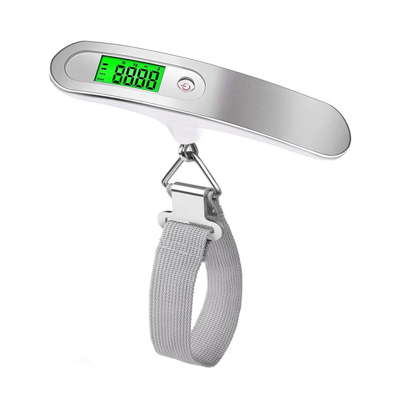 Digital bærbar kuffert rejsevægt 50kg x 10g lcd bagagevægt hængevægt balancevægt lcd