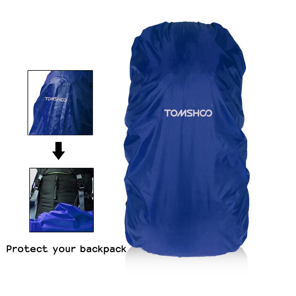 TOMSHOO-mochila impermeable reflectante de 40L-50L, resistente a la lluvia, para exteriores, senderismo, Camping y viajes