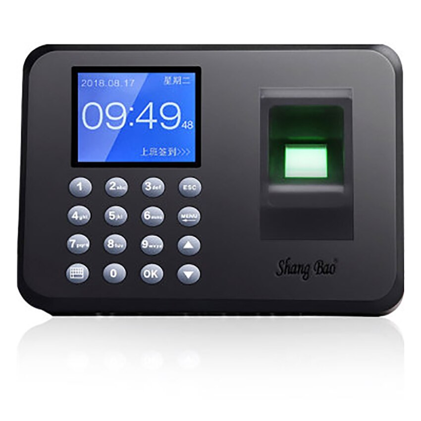 Color Display Biometric Fingerprint Attendance Machine Office Supplies Time Recorder Employee Recognition Recording Device