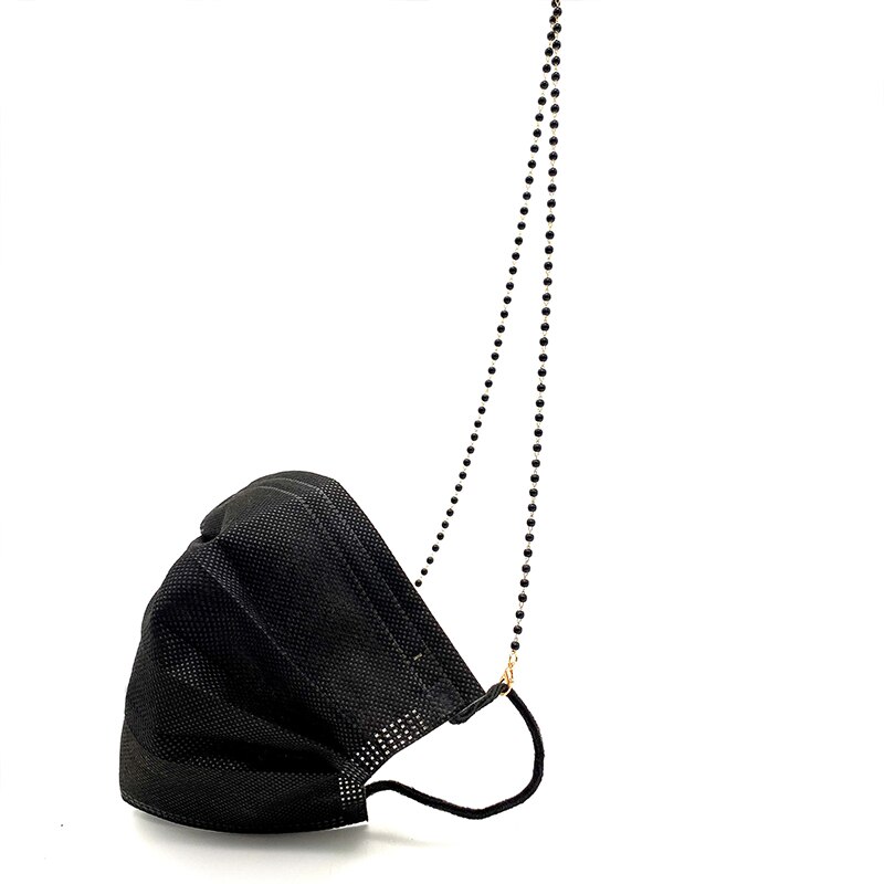 Collar de cuerda colgante para mascarilla, cordón para máscara Facial, soporte para gafas, cuerda ajustable para colgar en la oreja, dos ganchos