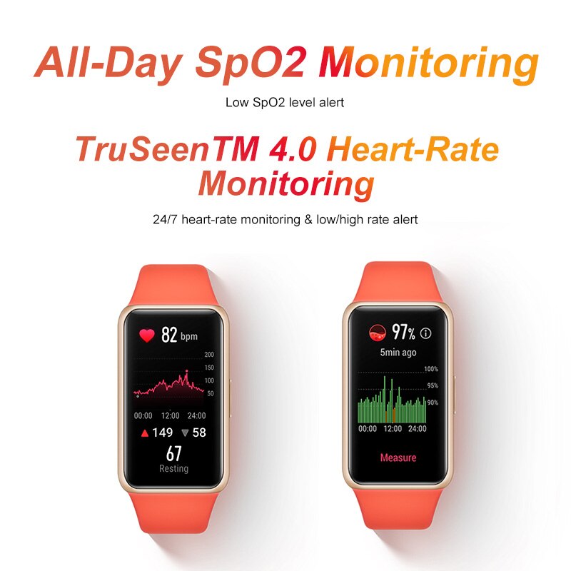 HUAWEI BAND 6 Smartband 6 Blood Oxygen 1.47" AMOLED Long Battery Life Fast Charging Heart Rate Monitoring
