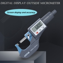 0-25-50-75-100mm digital micrometer 0.001mm electronic micrometer caliper gauge chrome plated outer diameter micrometer