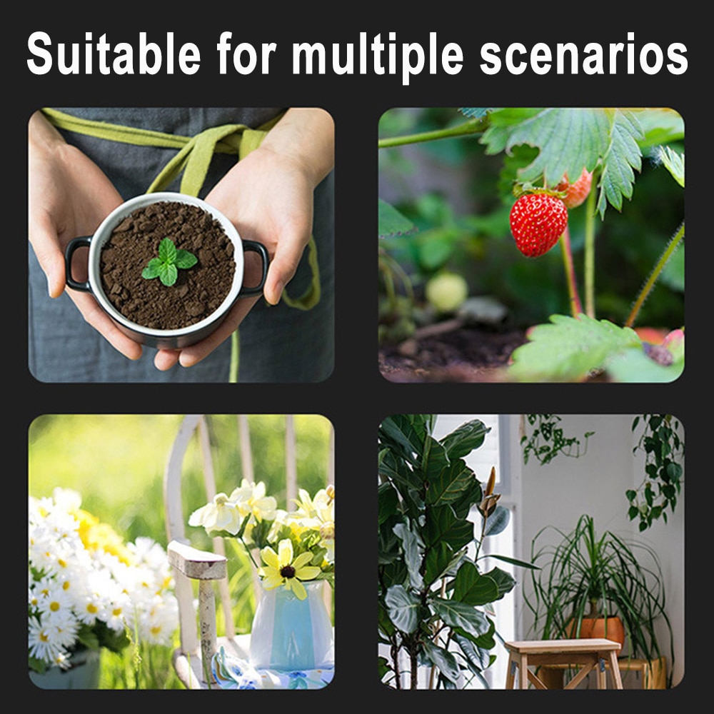 4 In 1 Digital PH Meter Soil Moisture Monitor Temperature Sunlight Tester For Gardening Plants Farming With Blacklight