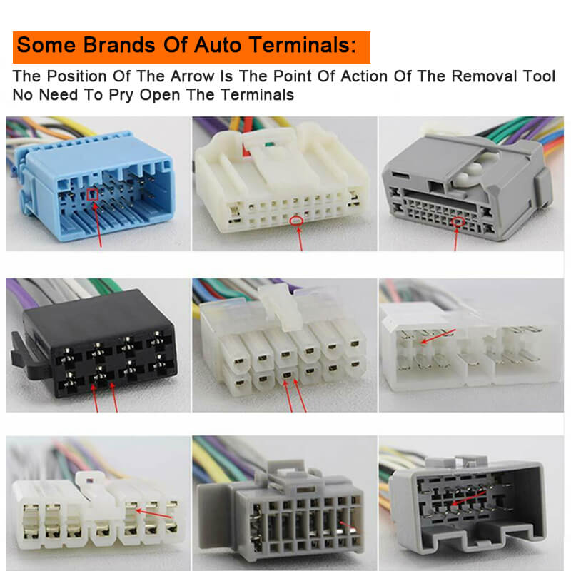 26pcs Car Terminal Removal Tool Wire Plug Connector Extractor Puller Release Pin Extractor Kit For CarPlug Repair Tool