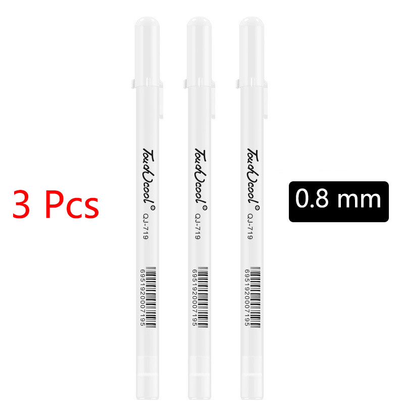 5 Stück weiße Markierung stifte 2,0mm ölige wasserdichte weiße Gel stift DIY Graffiti Skizzen markierungen Briefpapier wrting Schul Material: Fuchsie