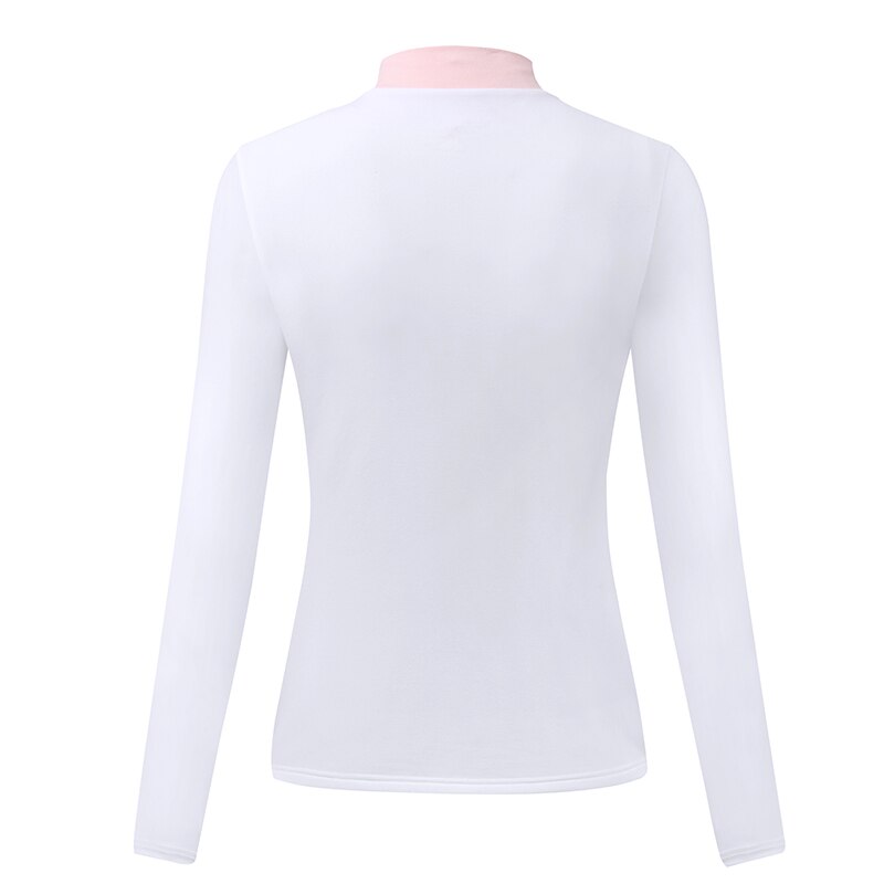 Golf base skjorter til kvinder letvægts varm fleece lange ærmer golf skjorter til kvinder udendørs sports skjorter