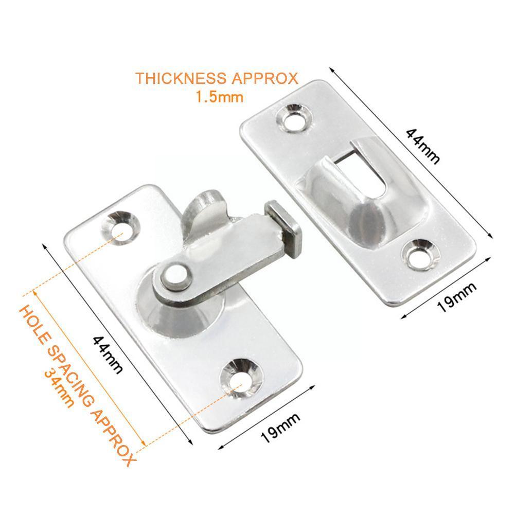90degree Right Angle Door Buckle Latch Steel Right Angle Latch Door Door Bathroom Door Lock Sliding Window Angle Right X2S3