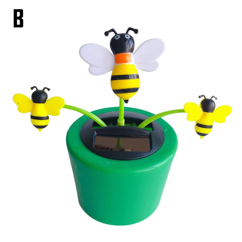 Coche de baile con energía Solar, carro de flores, tablero de instrumentos, adornos, juguete oscilante, , accesorios de decoración, 1 Uds.: B