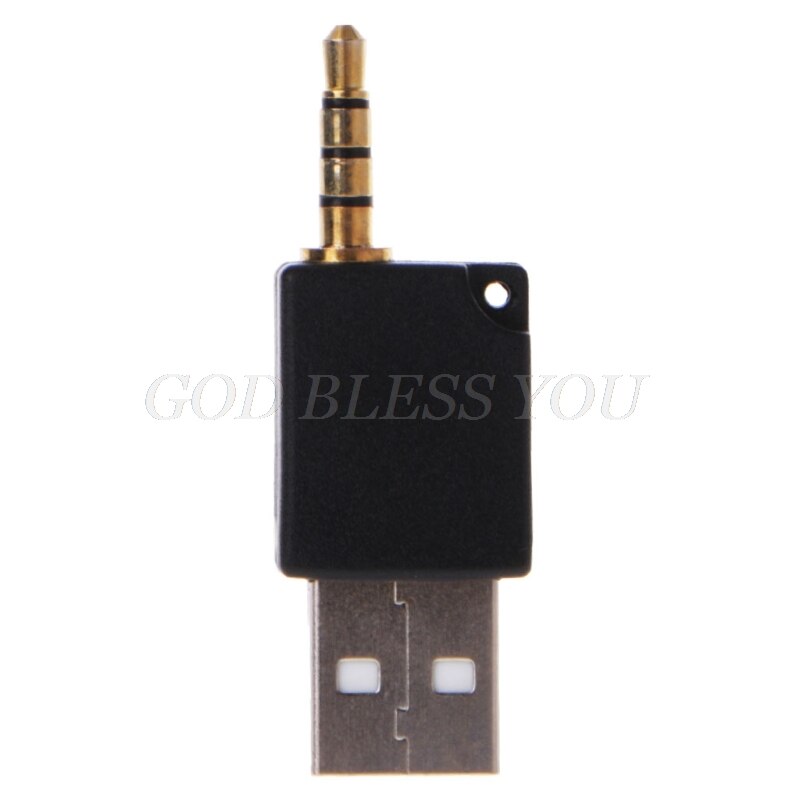 3.5mm to USB 2.0 Male Aux Auxiliary Adapter For Apple iPod Shuffle 1st 2nd MP3