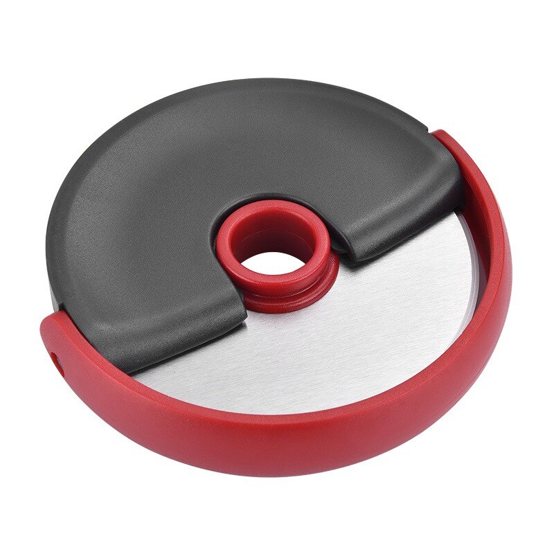 11x11 cm Rvs Pizza Wielen Ronde Vorm Pizza Cutter Plastic Handvat Cake Brood Ronde Snijden Snijmachine Nuttig pizza Gereedschap: 01
