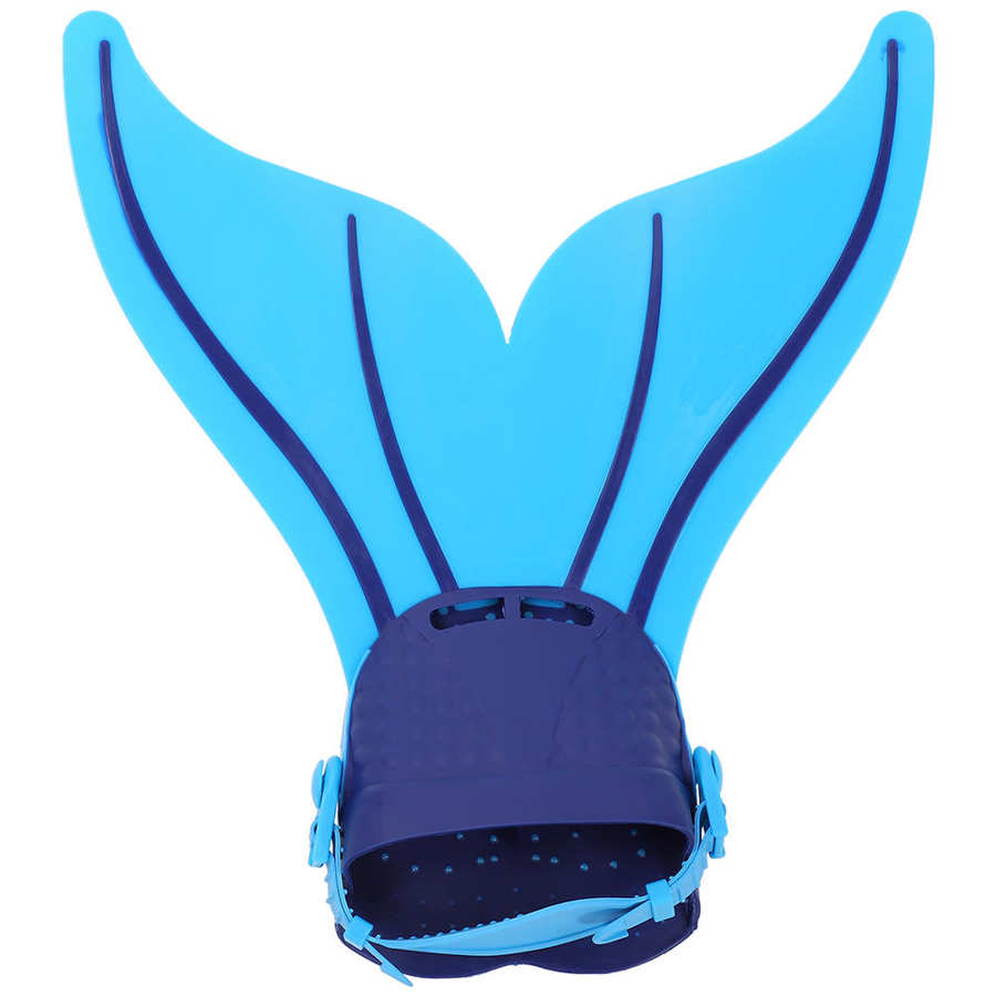Kids Swimming Fins Children Training Flipper Mermaid Swim Fin Swimming Foot Flipper Diving Feet Tail For Children Water Sport: Blue