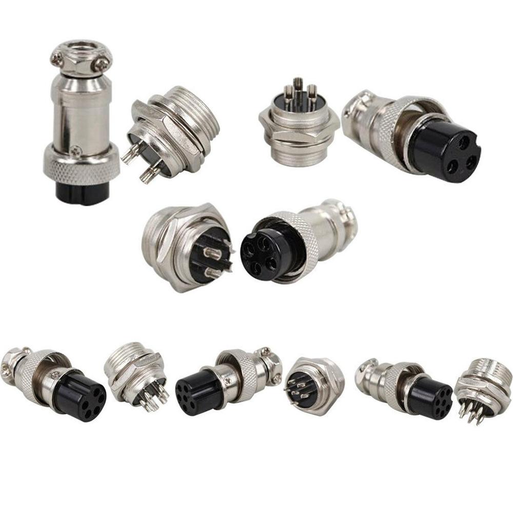 5 stuks  gx12 vrouwelijke en mannelijke connector stekkerdoos metalen luchtvaartstekker 12mm- draads kabelpaneelconnector ronde stekkerdoosconnector