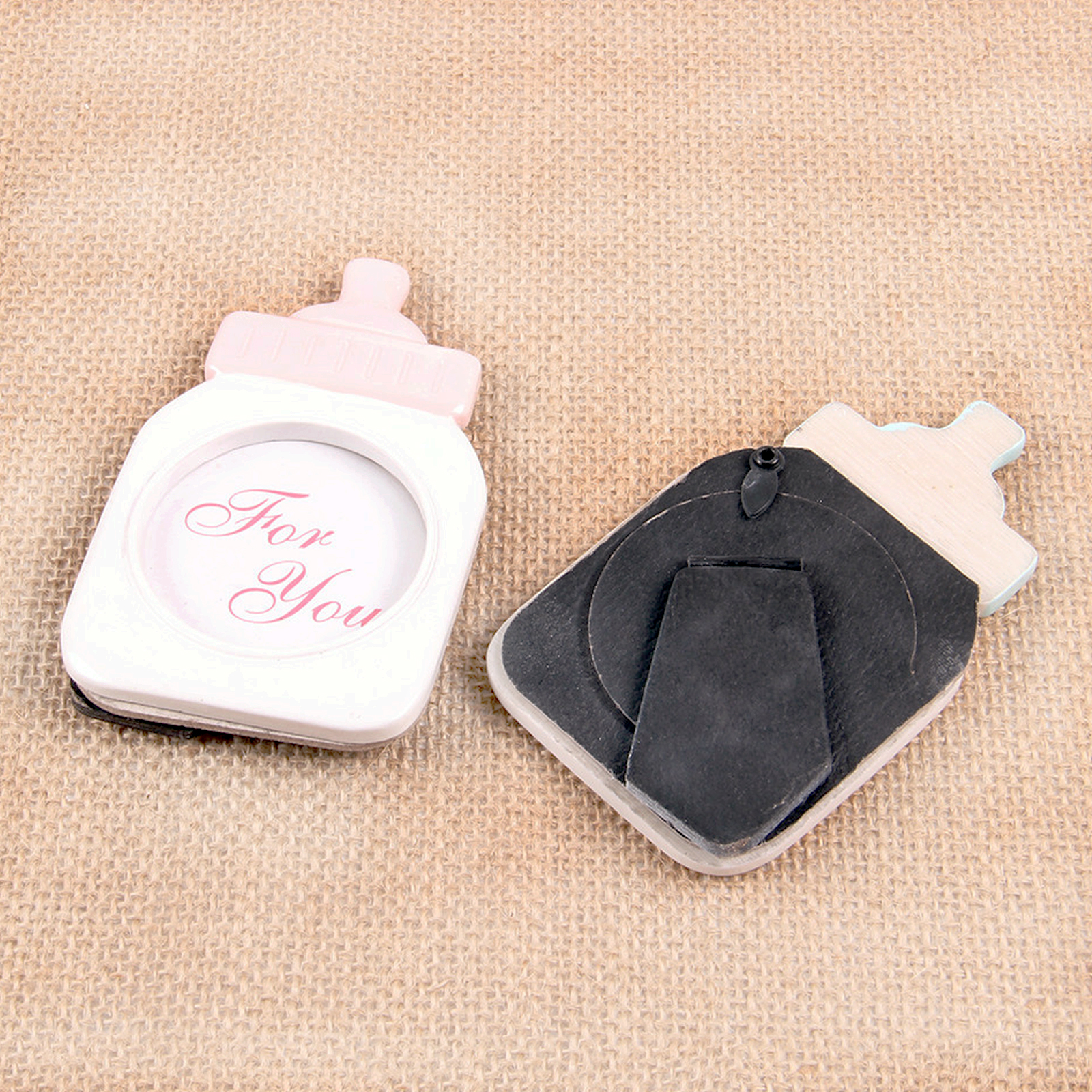Nappflaska form plast fotoram heminredning baby shower fotosamling söta barn födelsedag tillbehör rumsdekorationer