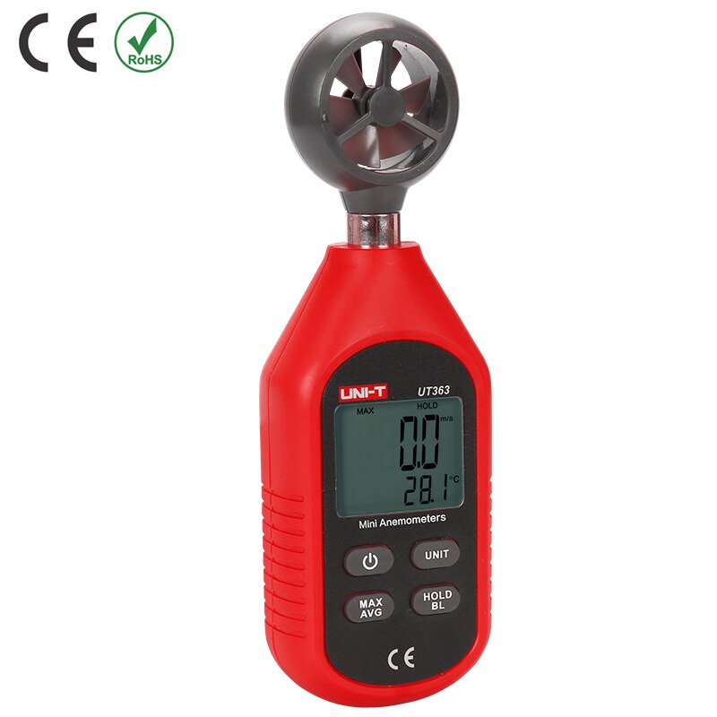 UNI-T UT363 UT363BTBluetooth Anemometer Temperature Tester Handheld Mini Digital Anemometer Outdoor Wind Meter