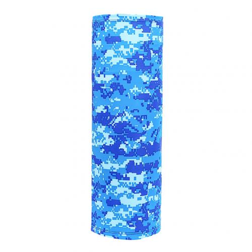 Unisex bloemenprint hoofdband zonbescherming stofdicht fiets nekwarmer sjaal fiets nekwarmer sjaal fiets nekwarmer s: Blauw