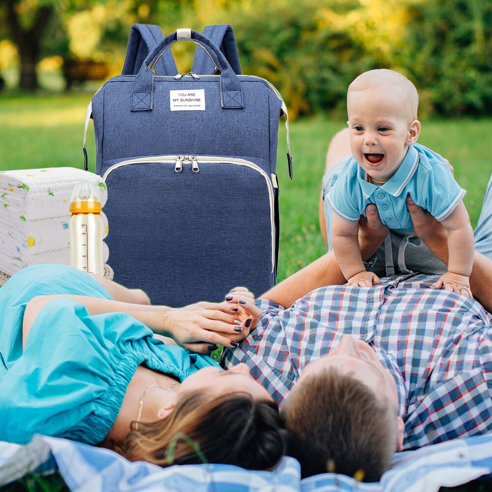 Mama Luiertassen Landuo Moeder Grote Capaciteit Travel Nappy Rugzakken Met Aankleedkussen Handig Baby Verpleging Tassen