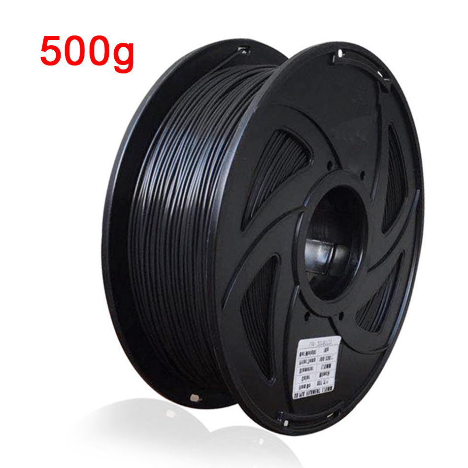 Easythreed 1.75Mm Pla Filament 3D Afdrukken Materiaal 3D Printer Zwarte Kleur Vullingen Modellering Stereoscopische Geen Vervuiling: PLA black- 500g