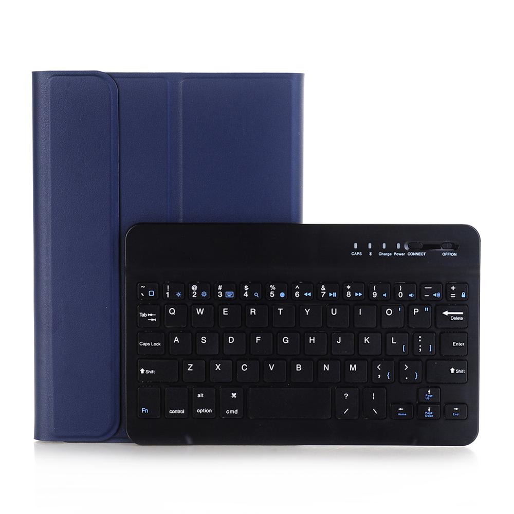 HAWKEN Bluetooth Tastatur fallen Für IPad 10,2 Leder fallen Ultra-dünn Halfter Clever Geräte PU Leder Volle Abdeckung: Blau