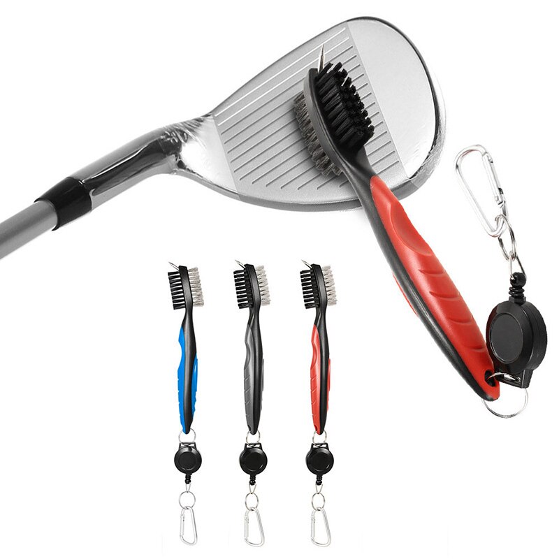 Golf Club Groove Cleaner Kit Putter Brush Groove Cleaning Brush 2-Sided Putter Wedge Ball Groove Cleaning Tool Accessories