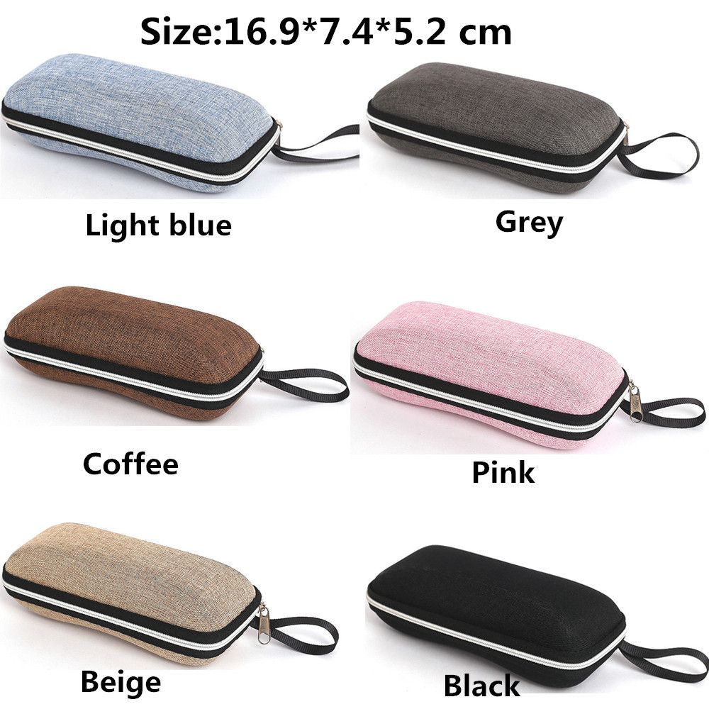 Mode Vintage Rits Draagbare Brillen Etui Bril Doos Bril Houder Brillen Accessoires