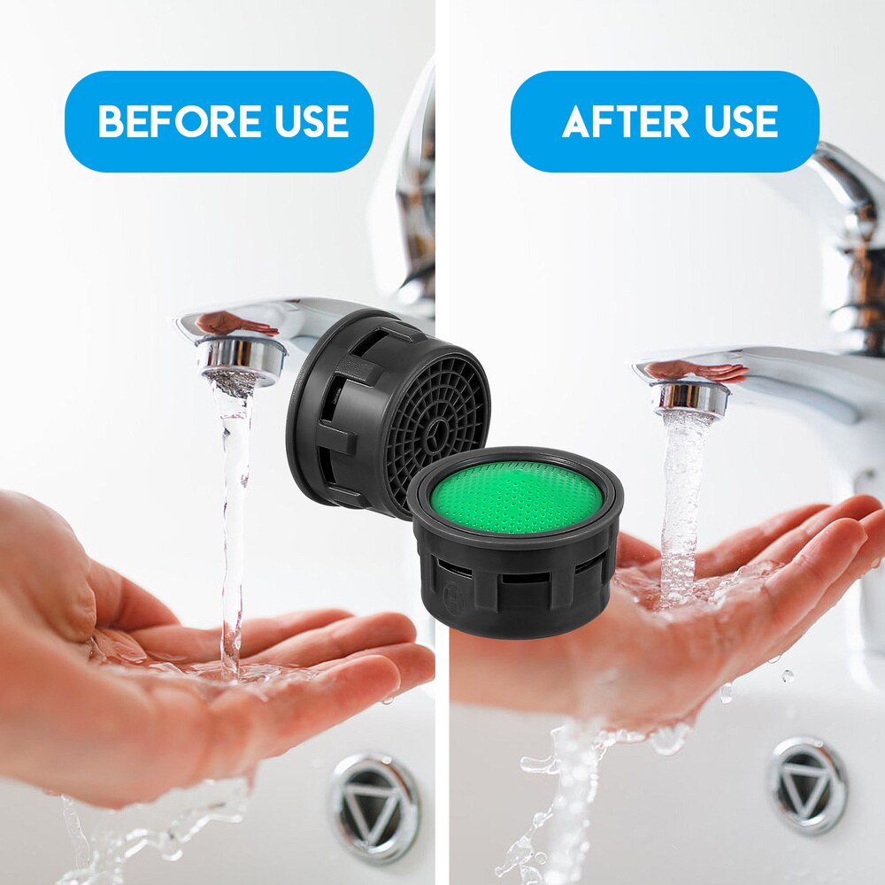 20PCS 21mm Bubbler Sink Aerator Flow Restrictor Insert Water Saving Aerators Replacement Parts for Bathroom Kitchen