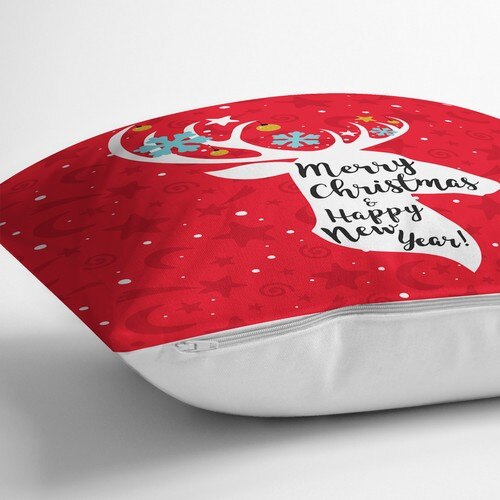 Loja de rapidez feliz natal veados padrão decorativo travesseiro capa almofada fronha sofá decoração para casa 2020 para el hogar kerst
