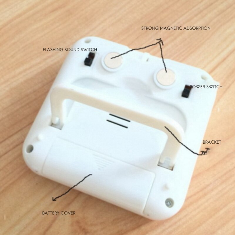 LCD Digital Electronic Timer Reminder Countdown With Clock Alarm Switch Pink Timer