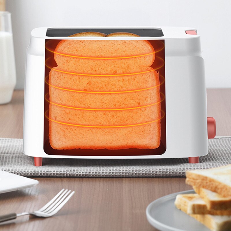 Deerma 2-slice Fully Automatic Household Toaster 850W Nine-speed Adjustable Bread Baking Toaster For Breakfast Sandwich