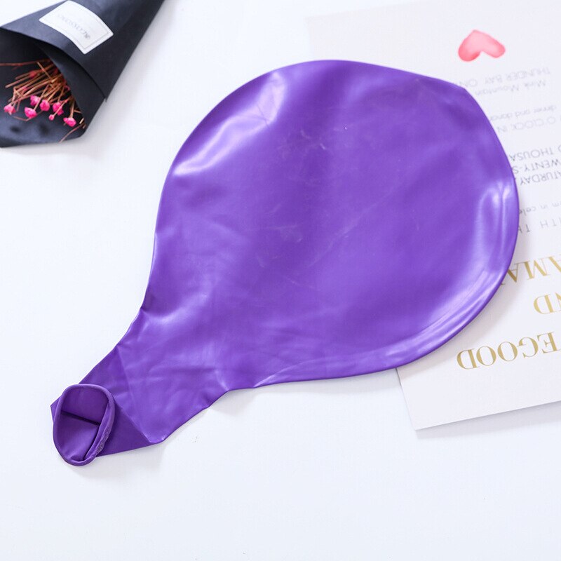 1 Pcs 36 Inch Kleurrijke Grote Latex Ballonnen Helium Inflable Blow Up Giant Ballon Bruiloft Verjaardag Ballon Decoratie: purple