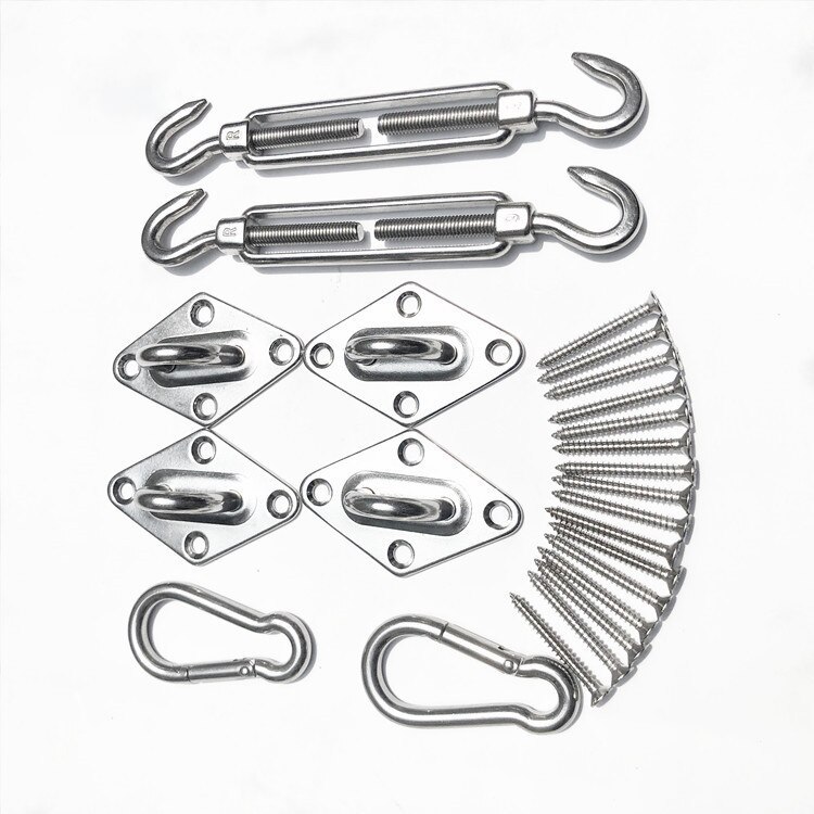 BQLZR Stainless Steel 304 Wire Rope Cable M5 Hook & Eye Turnbuckle Pack Of 5