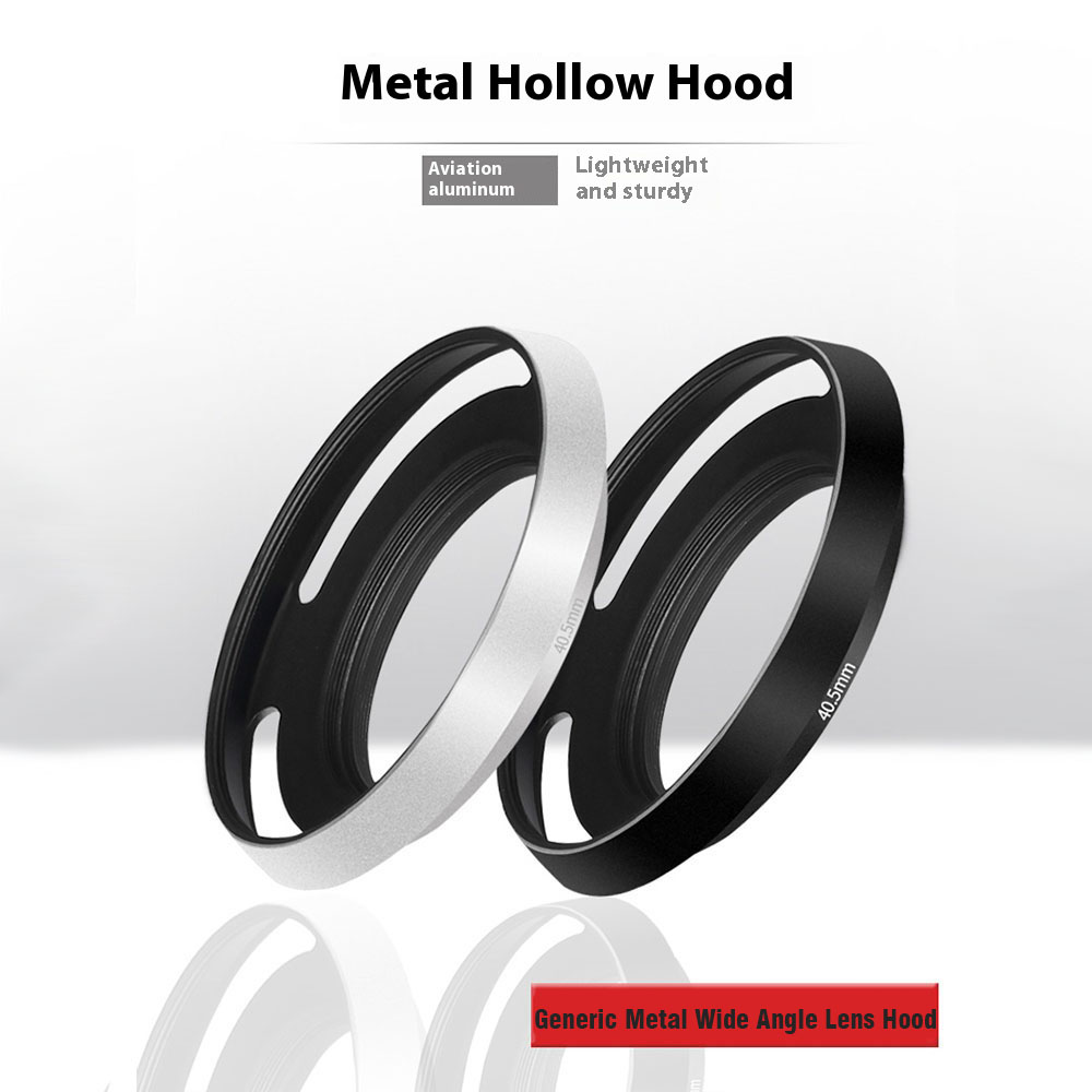 Capa de lente de anjo largo de metal genérico aparafusada 37 40,5 43 46 49 52 55 58 67 mm Distância focal de lente universal pelo menos 20 mm