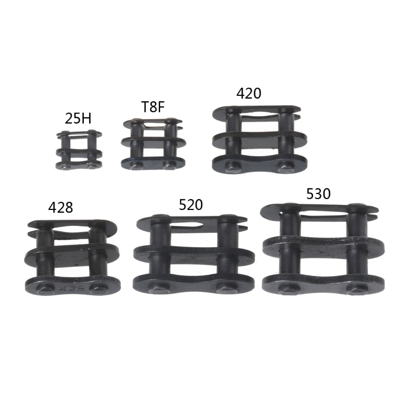 Hebilla de cadena para motocicleta, enlace de anillo 25H # T8F #420 #428 #520 #530 #