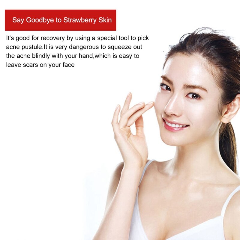 4-8pcs Acne Pin Pimple Extractor Risk Free Pimple Pin Stainless Steel Blackhead Remover Pimple Extractor Facial Care Tools