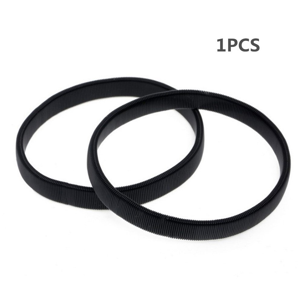 Polsino moda camicia da donna porta maniche fasce da braccio in metallo reggi giarrettiera anello di protezione bracciale da uomo bracciale elastico a cerchio: A-1pezzi nero