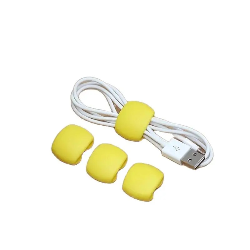 5Pcs/Lot Cable Winder Portable Travel Clips USB Charger Holder Desk Organizer Wire Cord For Home Desktop Decoration